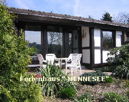 Ferienhaus Hennesee FEWO Sauerland Terrasse
